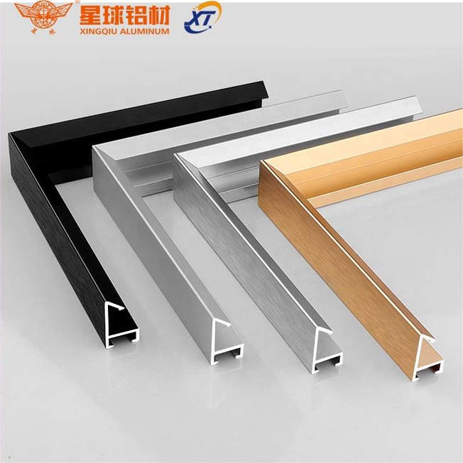 Picture Photo Metal Frame Mildew Proof Brushed Big Size Aluminum Alloy Profile Mirror Poster Frame