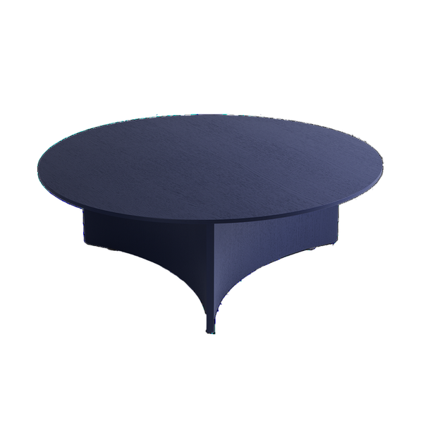 blockbau Large Radius Table in Blau 860 x 310