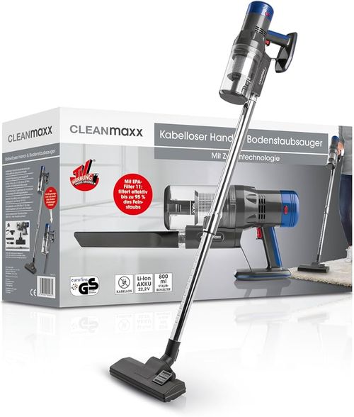 CLEANMAXX Kabelloser Hand- & Bodenstaubsauger