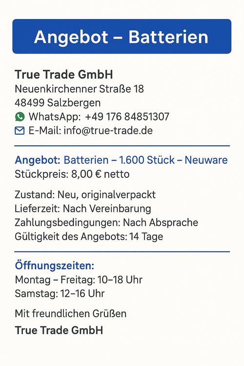 Batterien 