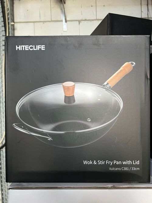 HiteClife Wok mit Deckel 33cm C381