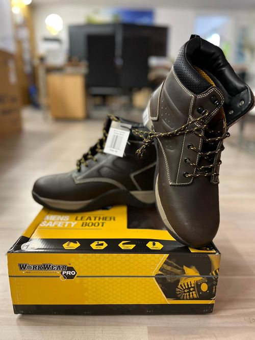 Work Wear Pro Leather Safety Shoes
