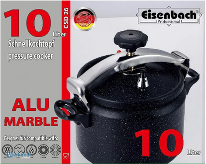 Eisenbach Schnellkochtopf 10 Liter CSD26